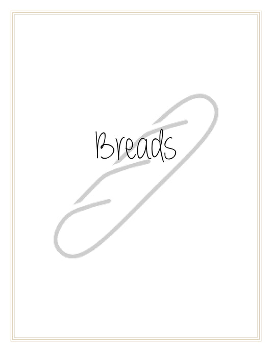 Bread Cover Page Template - 8.5" x 11"